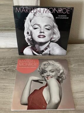 Set of two Marilyn Monroe calendars from 2014 and 2018